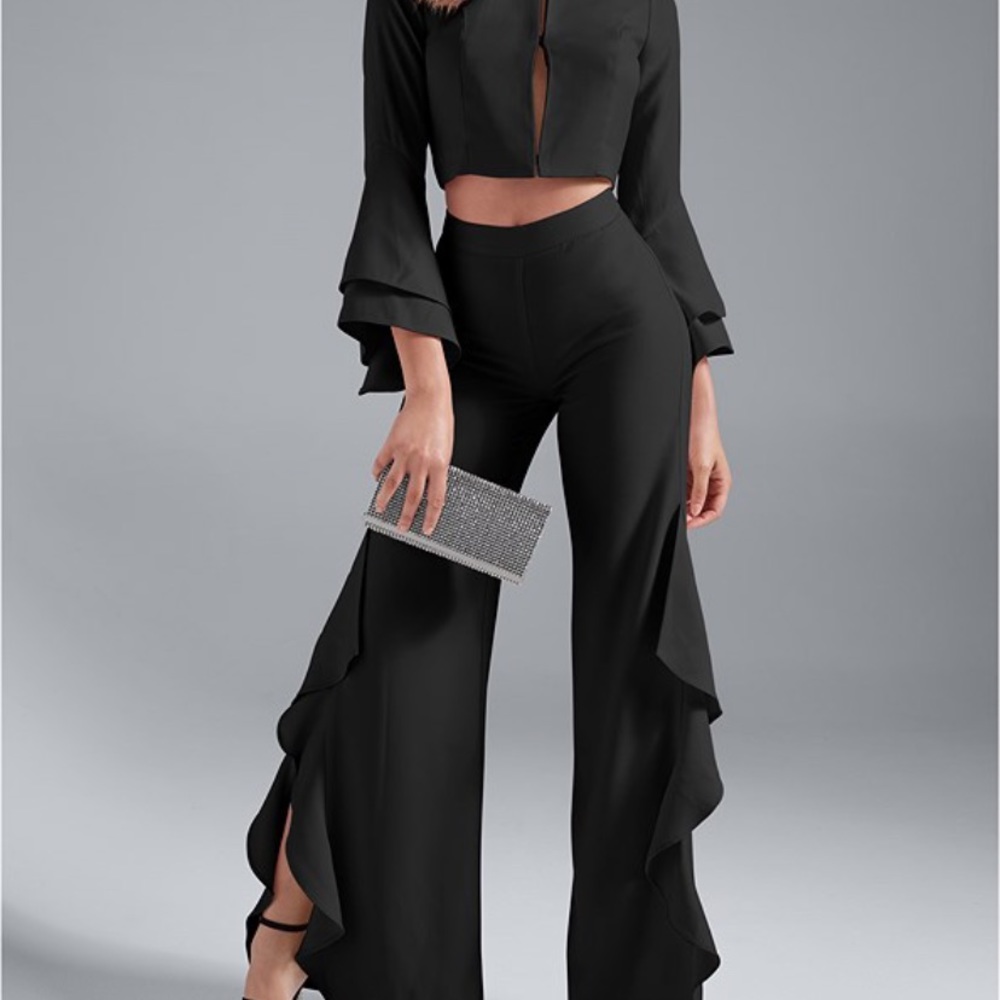 Venus Ruffle Pants Set